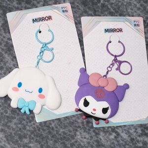 Cute Character Keychain Set - Blue and Purple